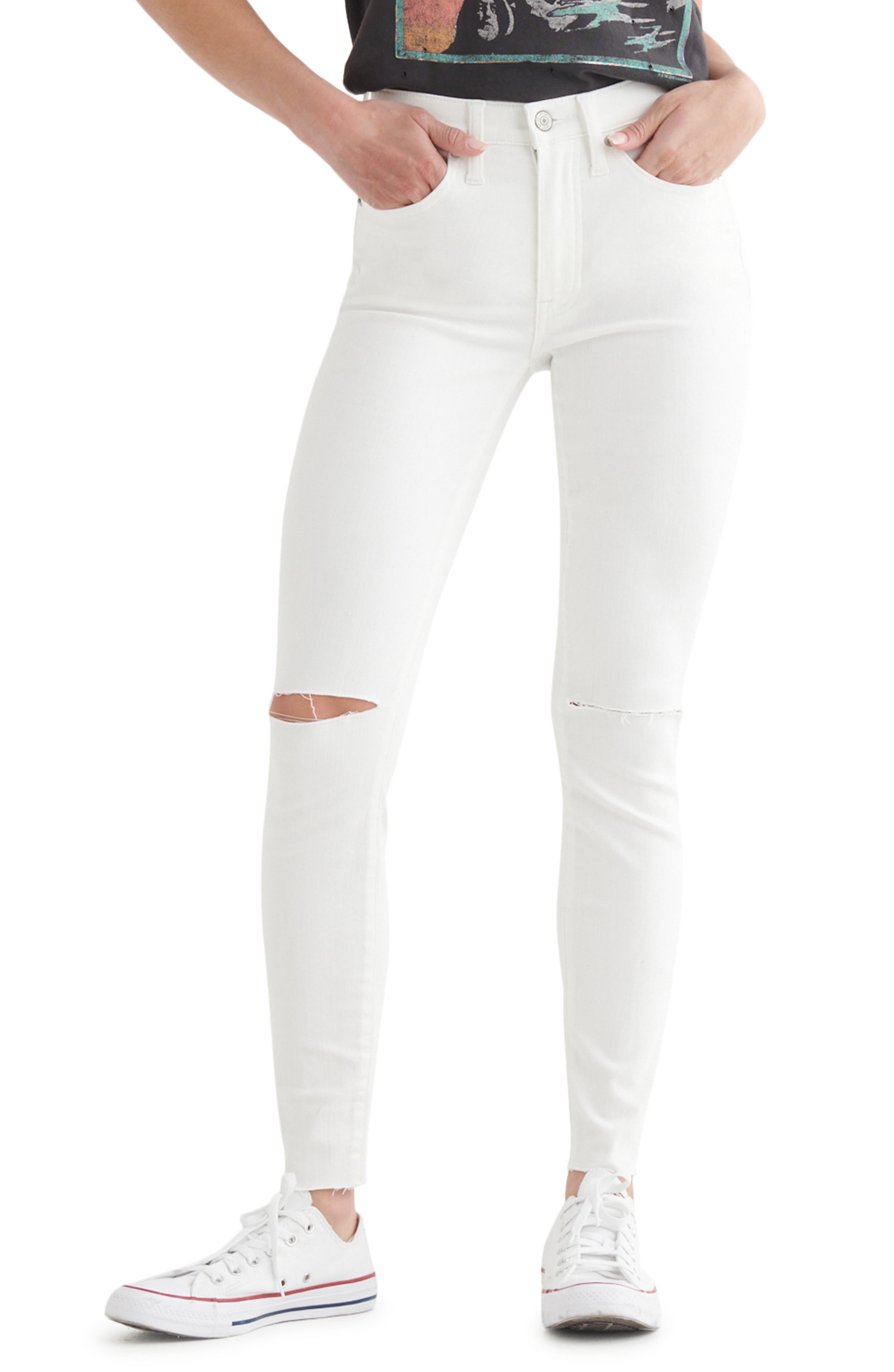 nordstrom white skinny jeans