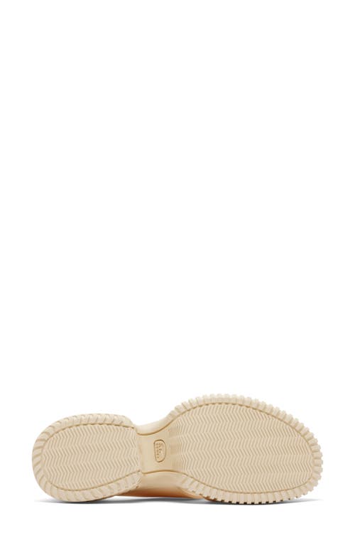 Shop Sorel One Streetworks Platform Slide Sandal In Honey White/sea Salt