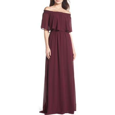 Show Me Your Mumu Hacienda Convertible Gown, Burgundy