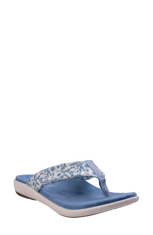 Shop Revitalign Euphoria Flip Flop In Blue/white