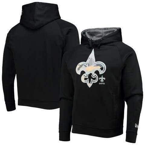 Men's New Era Black Denver Broncos Training Collection Raglan Pullover  Hoodie