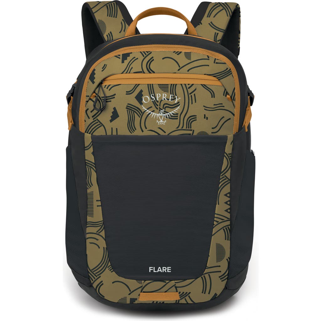 Osprey Flare 27-liter Backpack In Find The Way Print/black