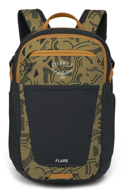 Shop Osprey Flare 27-liter Backpack In Find The Way Print/black