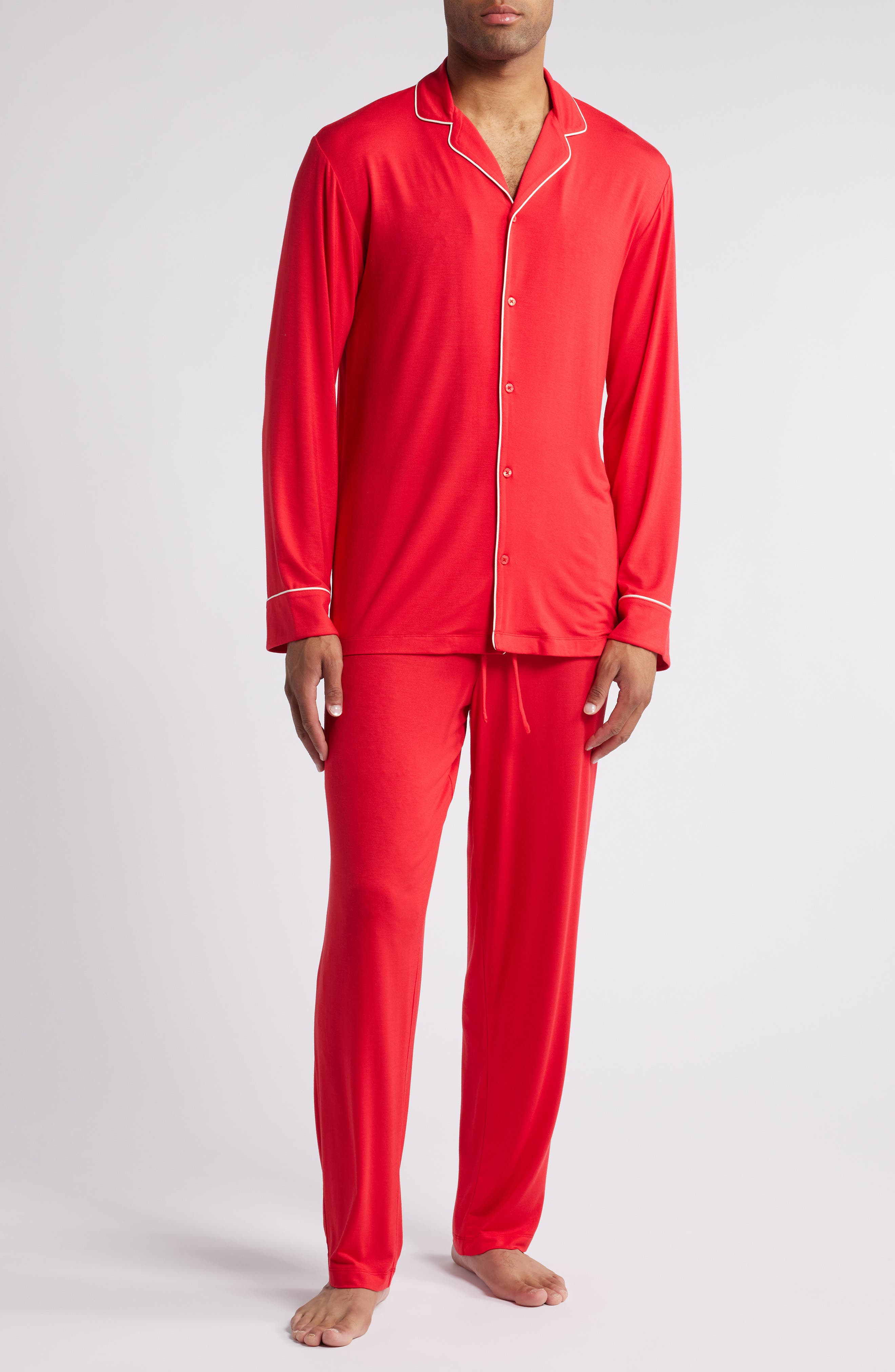 Nordstrom Moonlight Eco Pajamas in Red Toreador Cover