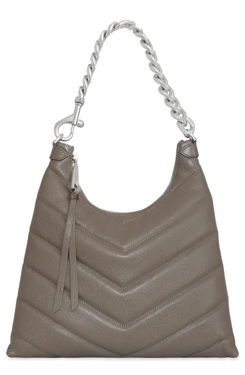 Rebecca Minkoff Edie Maxi Leather Hobo in Deep Taupe