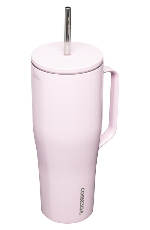Corkcicle 30-ounce Insulated Cup With Straw In Powder Puff