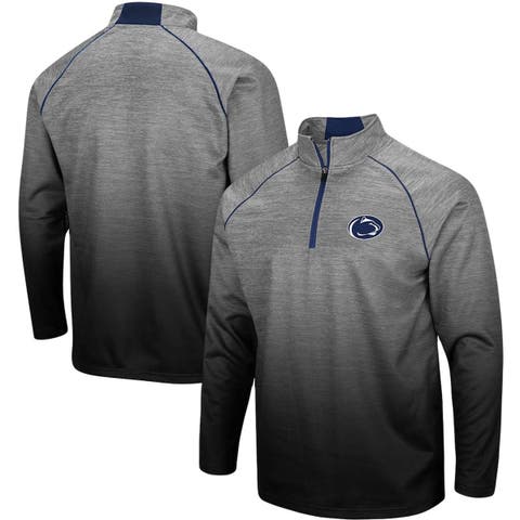 Men's Antigua Heathered Gray Detroit Lions Course Full-Zip Vest