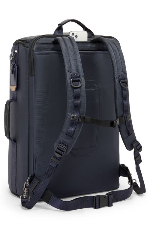 Shop Tumi Alpha Bravo Endurance Convertible Backpack In Midnight Navy/khaki