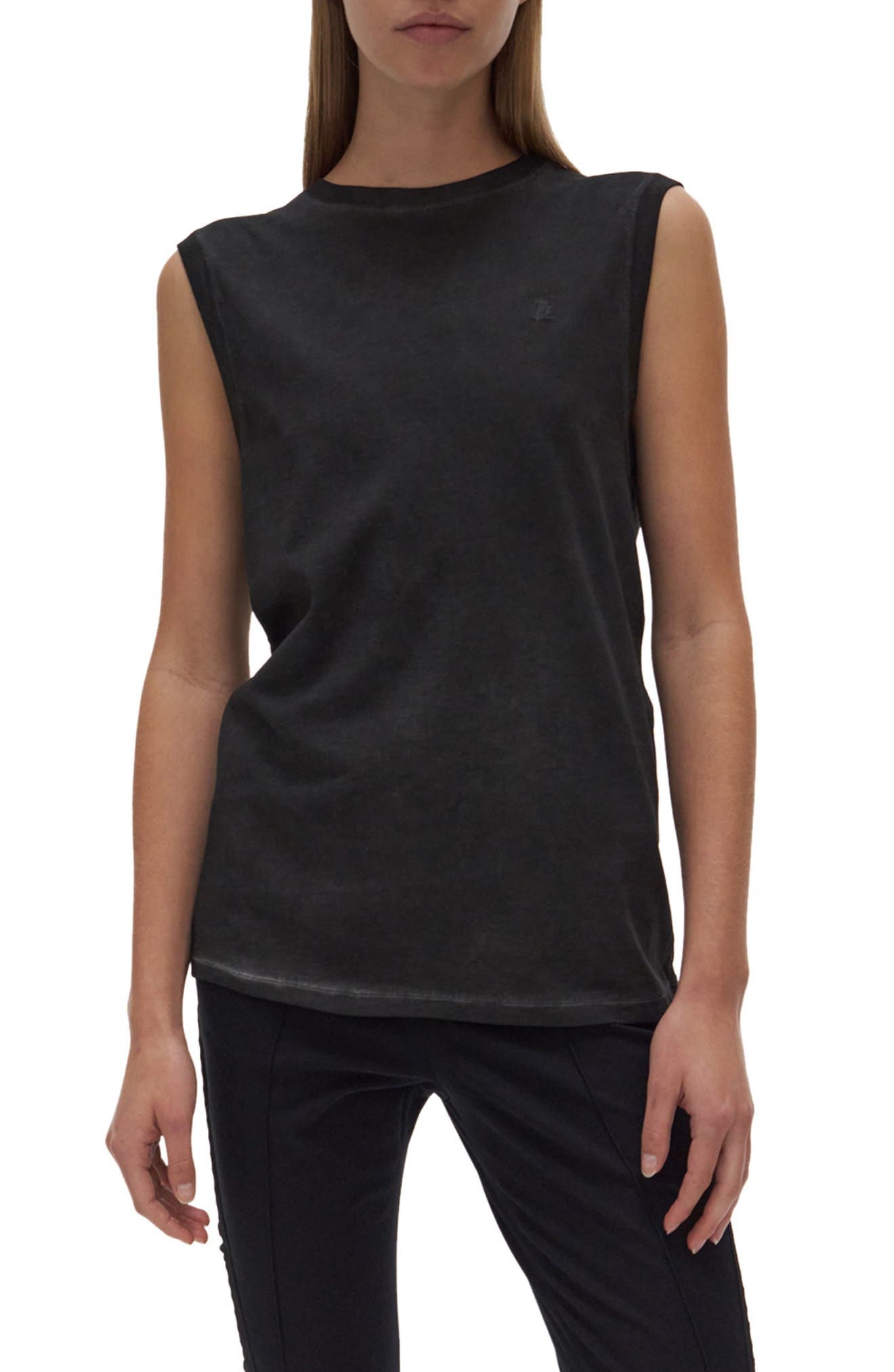 Helmut Lang Muscle T-Shirt in Charcoal at Nordstrom, Size Large