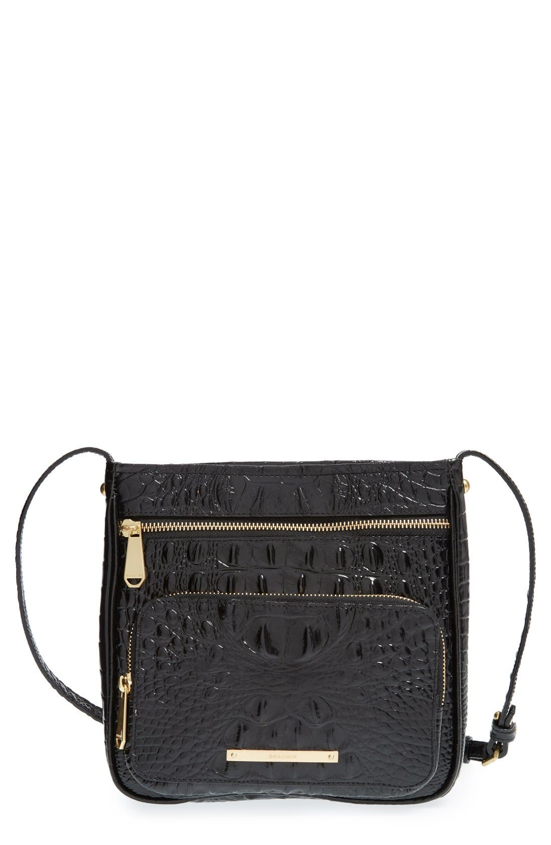 Brahmin 'Tilda' Croc Embossed Leather Crossbody Bag Nordstrom