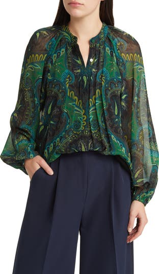 Paisley 2024 peasant top