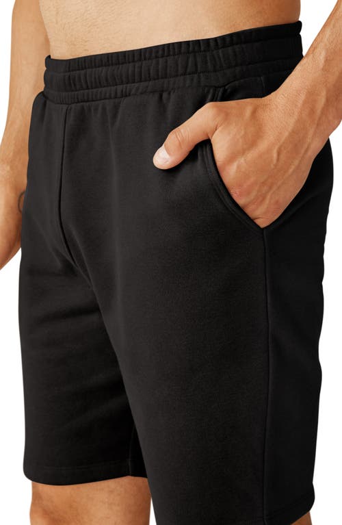 Shop Beyond Yoga Fresh Cut Sweat Shorts In Black