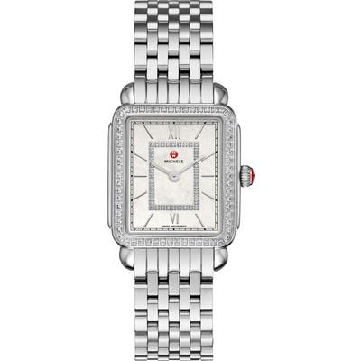 Michele Deco Ii Mid Diamond Watch Head & Bracelet, 2m