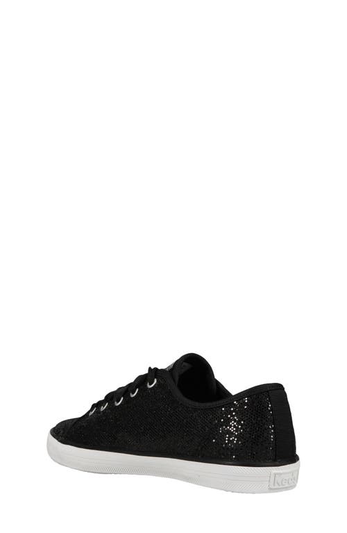 Keds ® Kids' Kickstart Celebrations Sneaker In Black Sparkle