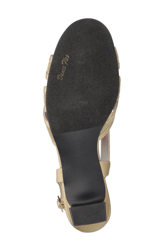 Shop Easy Street Tristen Slingback Sandal In Gold Satin