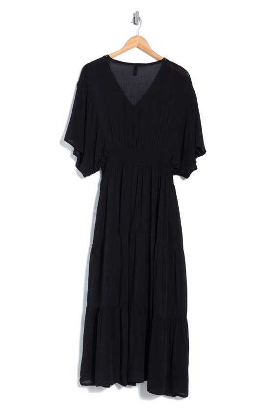 Shop Boho Me Beaded Maxi Cover-up Dress In Black