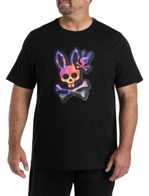 Psycho Bunny Randolph Graphic Tee in Black 