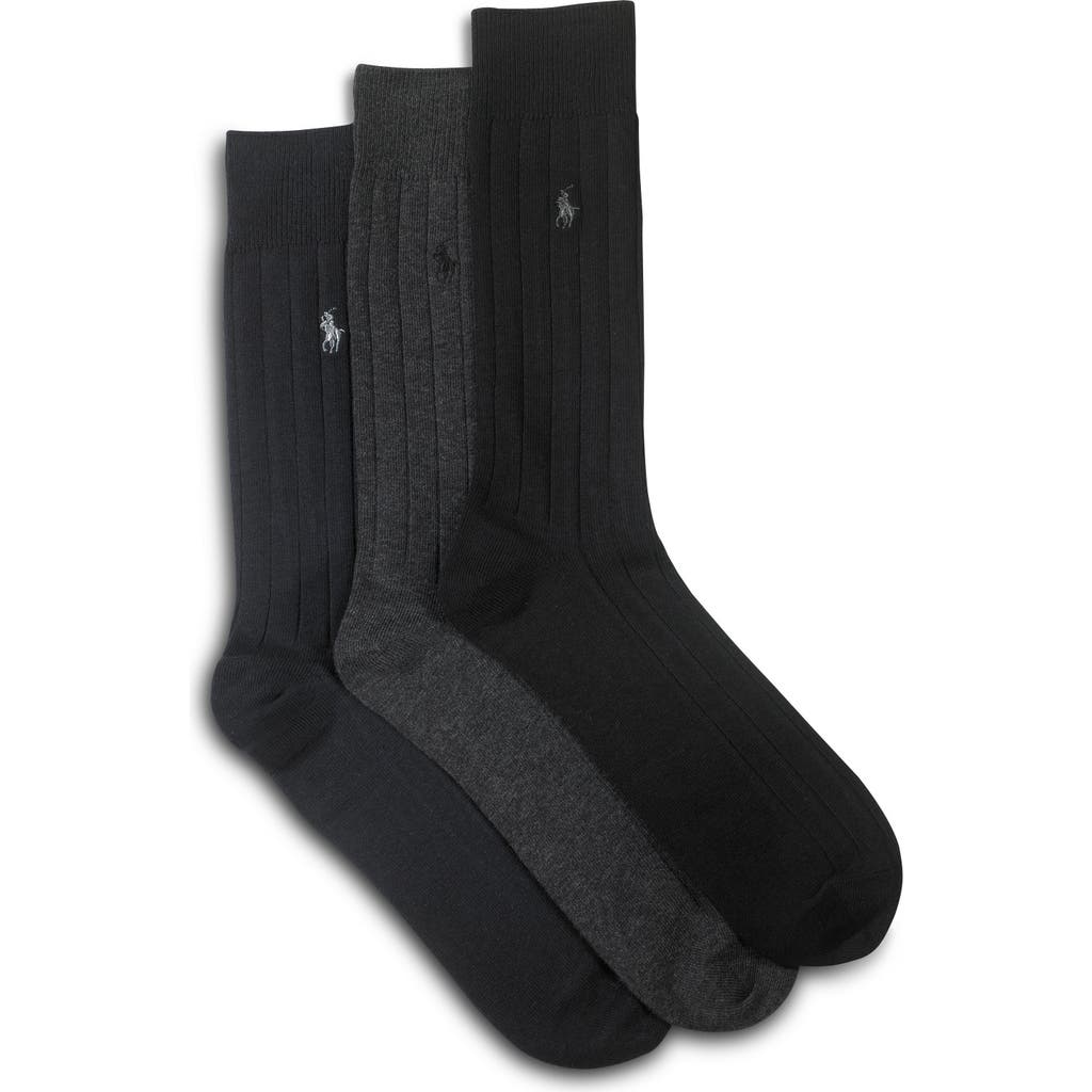 Polo Ralph Lauren 3-pk Dress Socks In Multi
