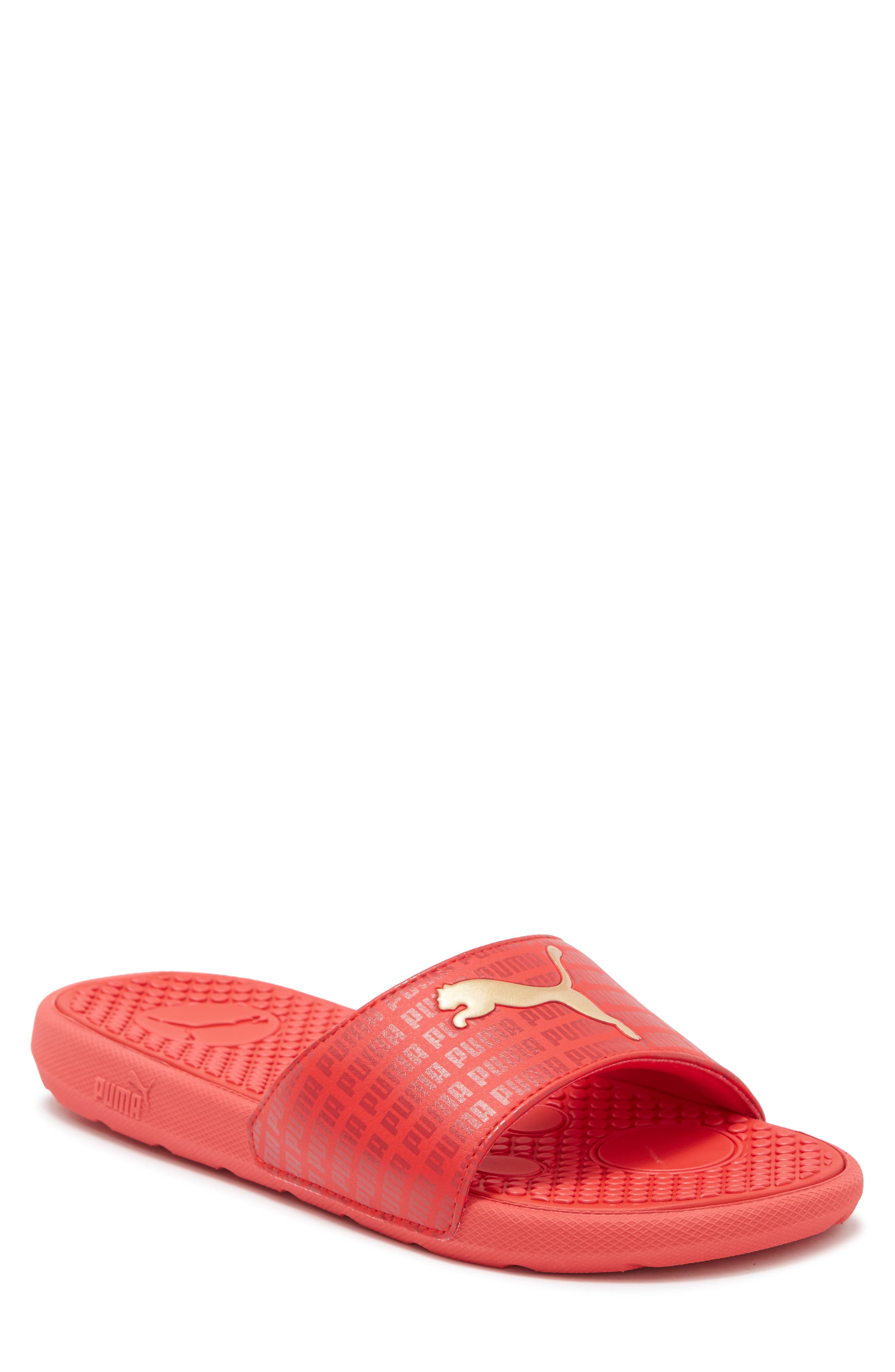 famous footwear mens slides