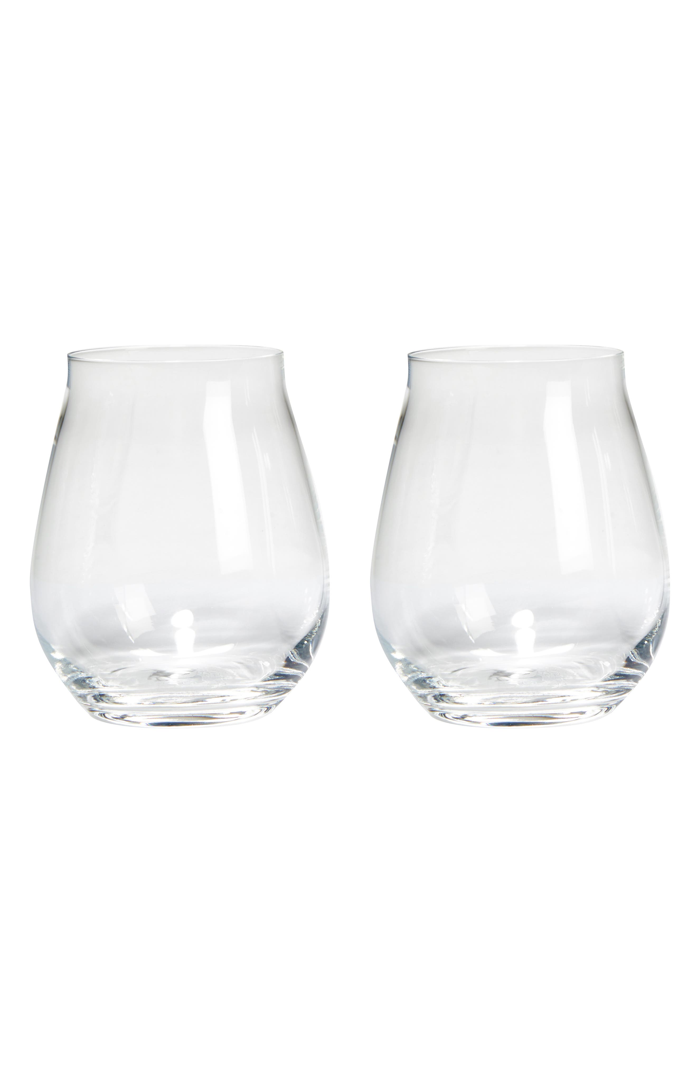 UPC 032622024263 product image for Luigi Bormiolo Vinea Trebbiano Set Of 2 Stemless Wine Glasses, Size One Size - W | upcitemdb.com
