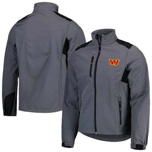 Men's Dunbrooke Charcoal Washington Commanders Softshell Fleece Full-Zip Jacket
