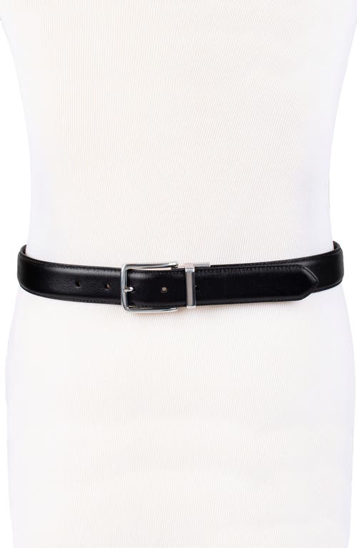 Cole Haan Reversible Feather Edge Leather Belt In Black/brown