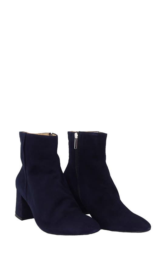 Andrea Carrano Gaia Bootie In Navy Suede