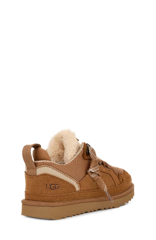Ugg(r) Kids' Lowmel Sneaker In Chestnut