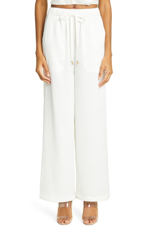 Cult Gaia Minaya Tie Waist Pants in Off White