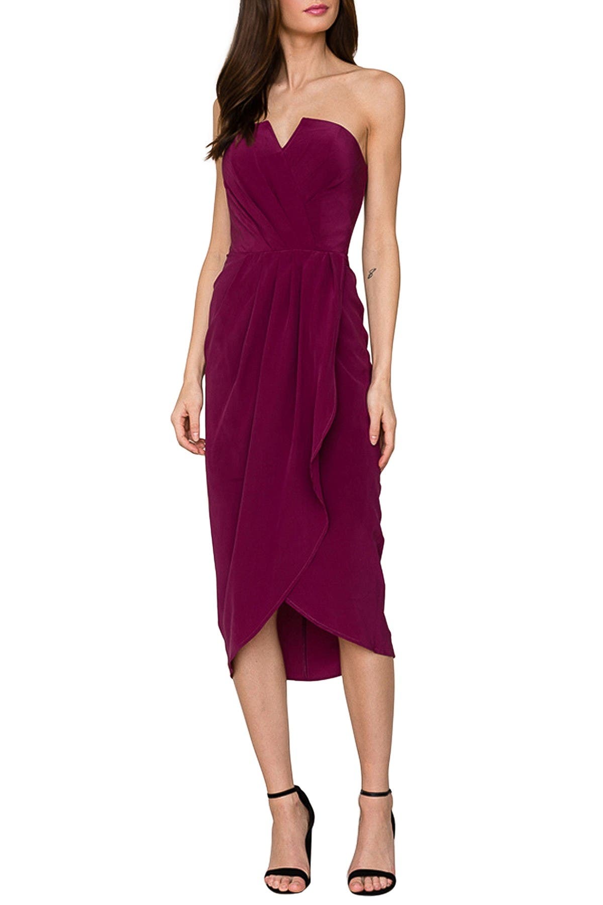 yumi kim glamour night midi dress