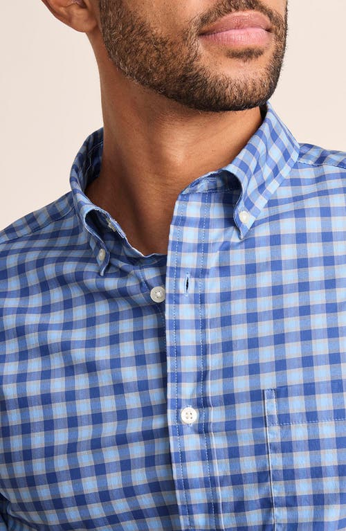 Shop Vineyard Vines On-the-go Brrrº Plaid Button-down Shirt In Moonshine Pld