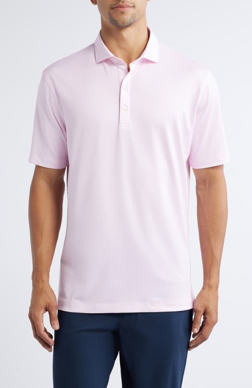 johnnie-O Island Times Geo Print Performance Polo in Porto Pink 