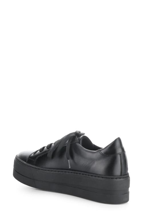 Bos. & Co. Maya Platform Sneaker In Black/black Verona Leather