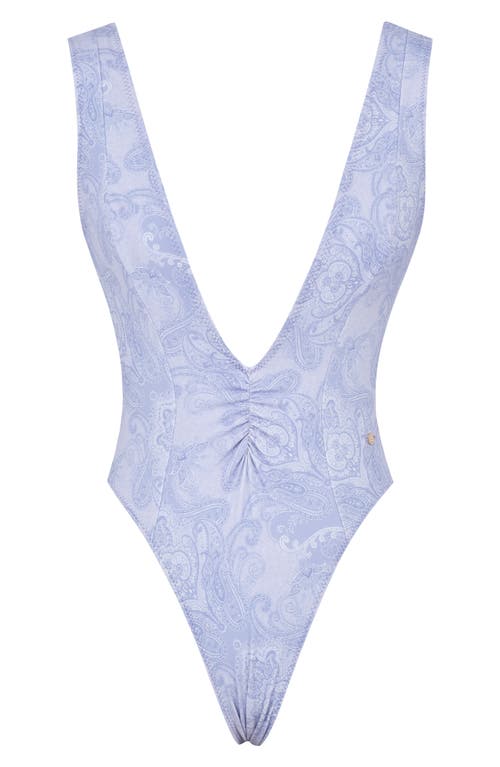 HOUSE OF CB HOUSE OF CB MARTINIQUE PLUNGE ONE-PIECE SWIMSUIT