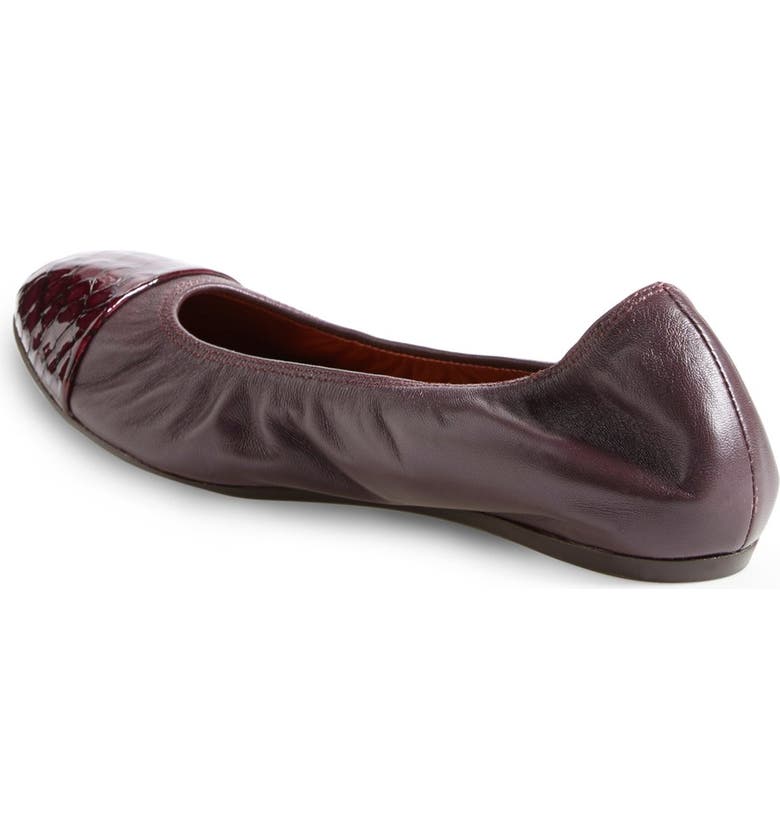 Lanvin Cap Toe Ballerina Flat (Women) | Nordstrom