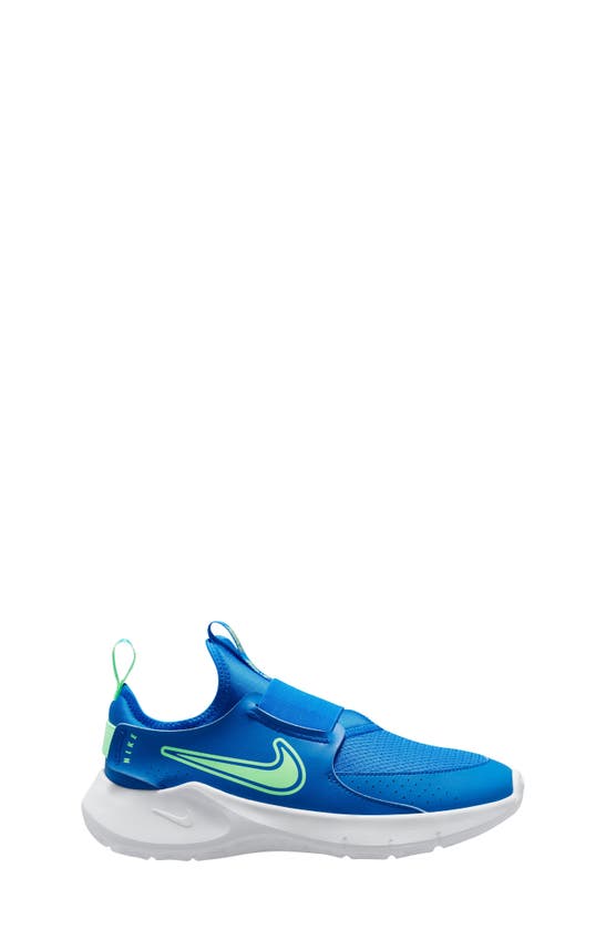 Nike Kids' Flex Runner 3 Slip-on Shoe In Photo Blue/ Vapor Green