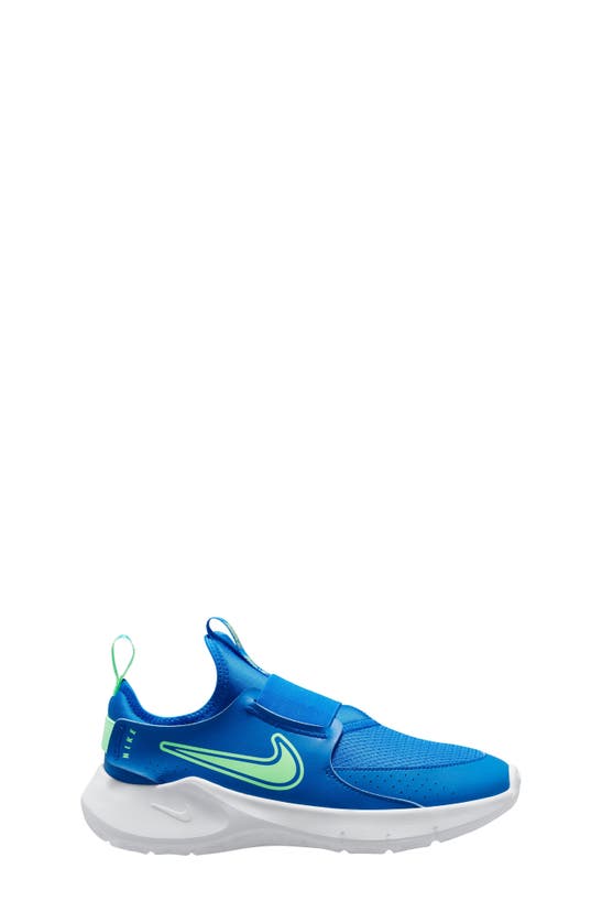 Nike Flex Runner 3 Slip-on Shoe In Photo Blue/ Vapor Green