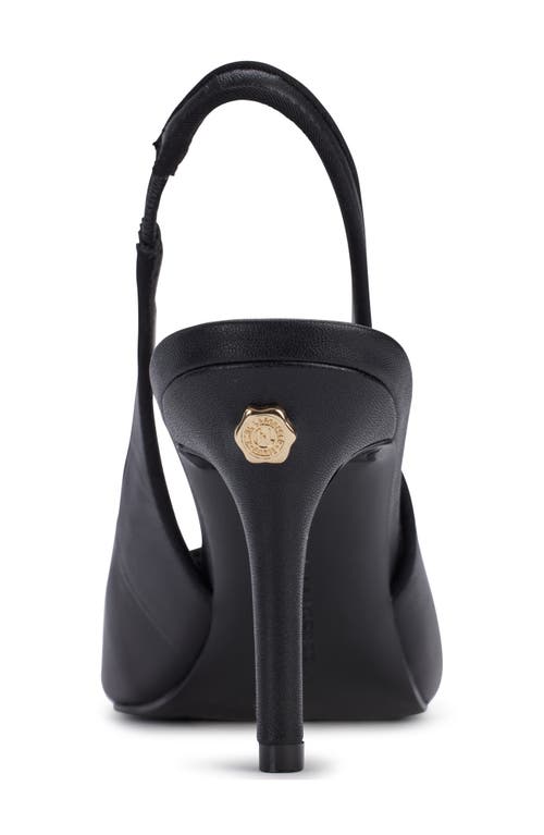 Karl Lagerfeld Paris Pointed Toe Slingback Pump In Black