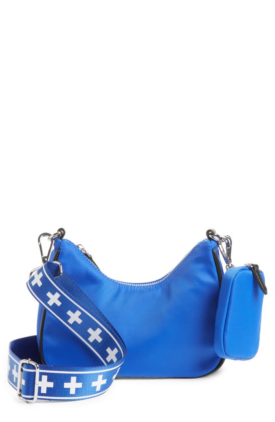 Bp. + Wildfang Nylon Crossbody Bag With Accessory Pouch In Blue Dazzle