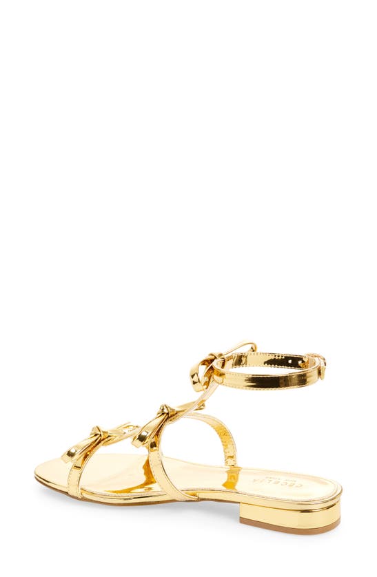 Cecelia New York Anna Strappy Sandal In Dark Gold