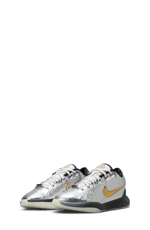 Nike LeBron XXI SE Basketball Shoe Silver/Gold/Black at Nordstrom, M