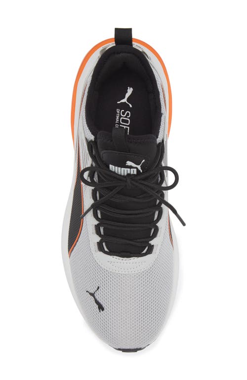 Puma Amplifier Sneaker In Flat Light Gray-black-orange