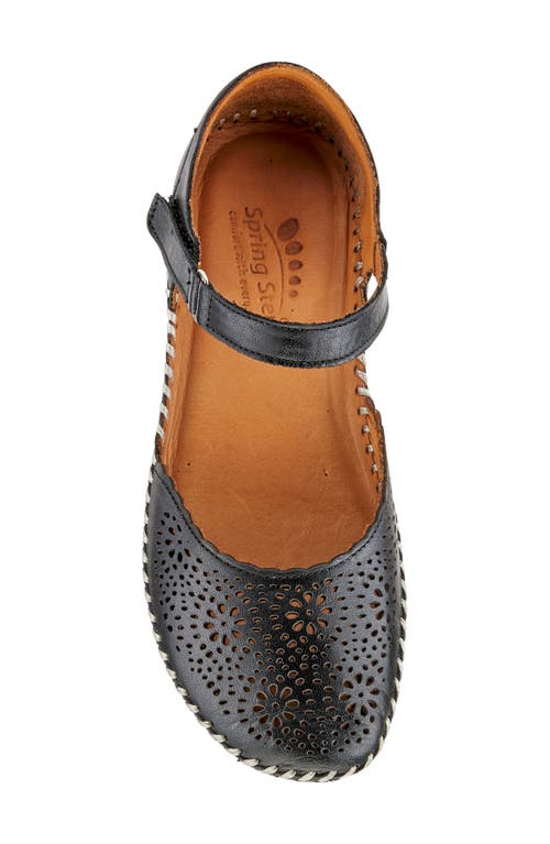 Spring Step Wallania Wedge Sandal In Black