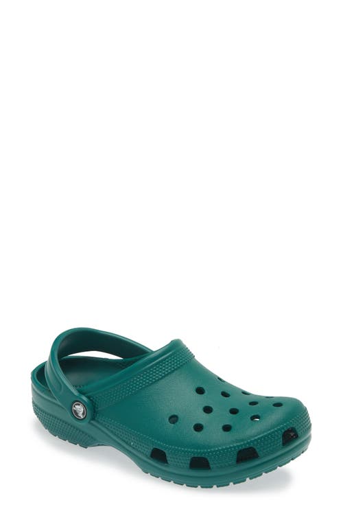 Shop Crocs Classic Clog In Emerald