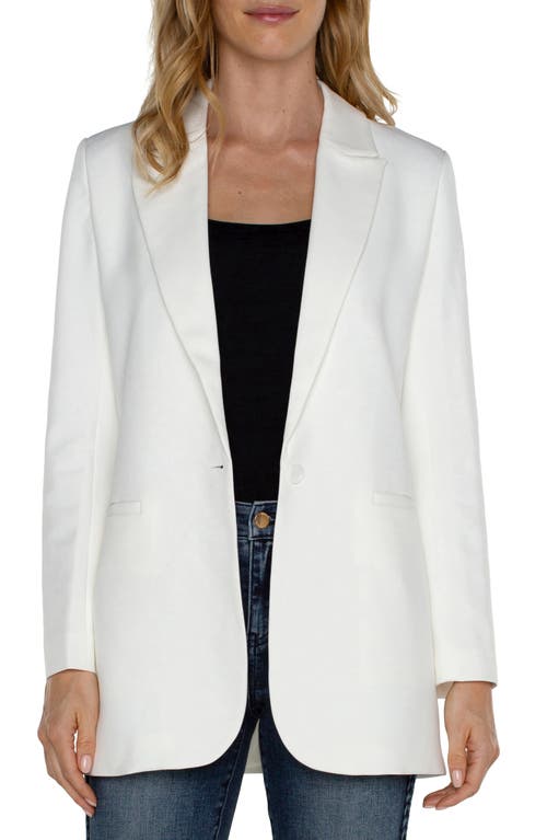 Liverpool Los Angeles Longline Blazer in Porcelain at Nordstrom, Size Medium