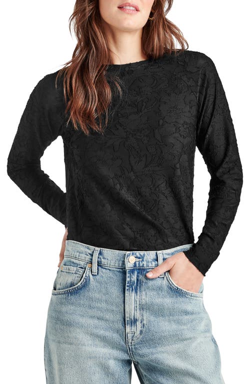 Shop Splendid Cecelia Floral Long Sleeve Top In Black