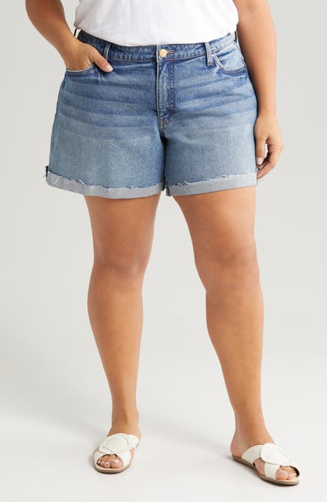 Jane High Waist Denim Cutoff Shorts (Update) (Plus)