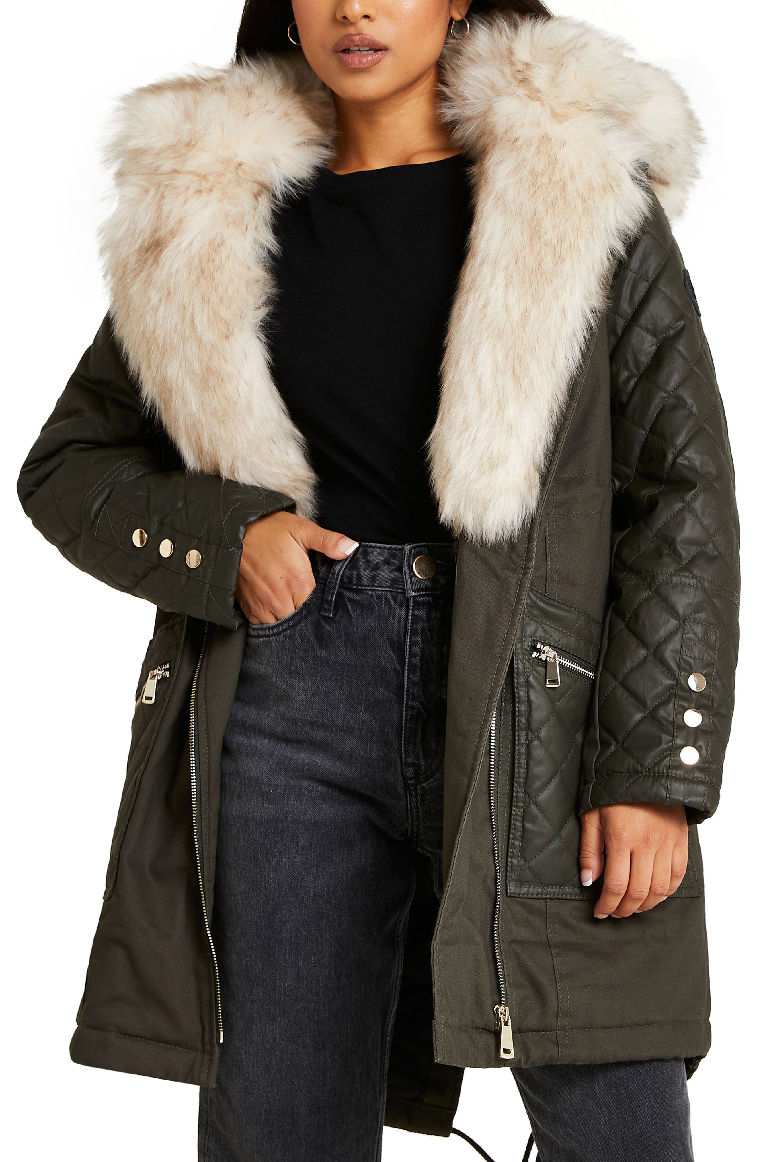 womens petite parka coat