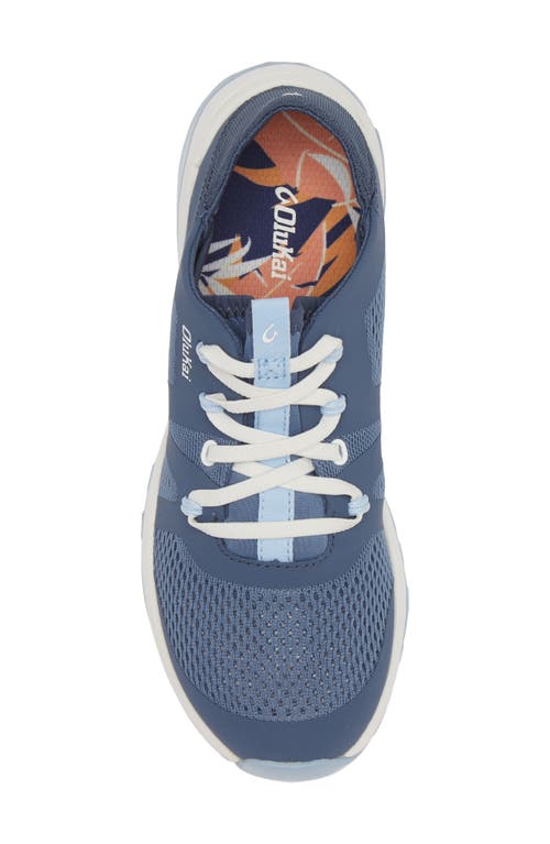 Shop Olukai Huia Sneaker In Vintage Blue/sea Ice