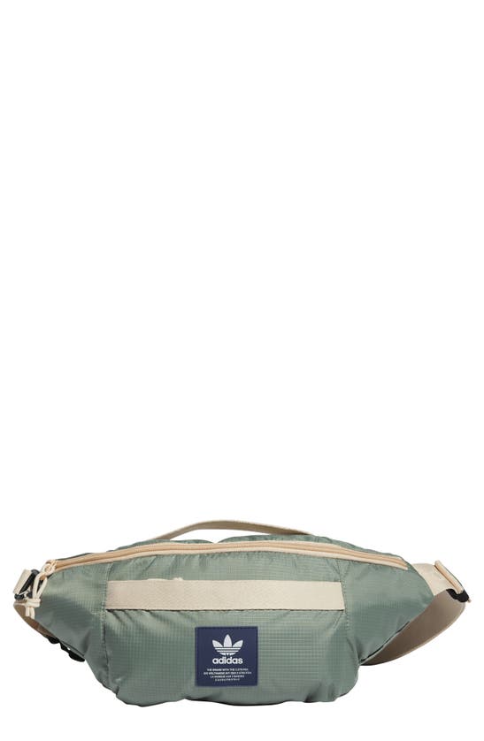 Adidas Sport Hip Pack 3.0 Belt Bag In Silver Green/ Strata Beige |